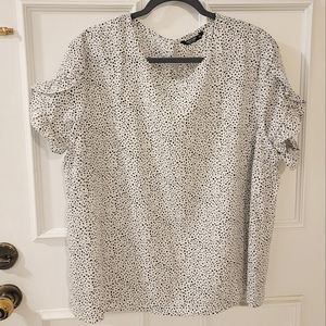 Shein Curve Black & White Blouse, 2XL